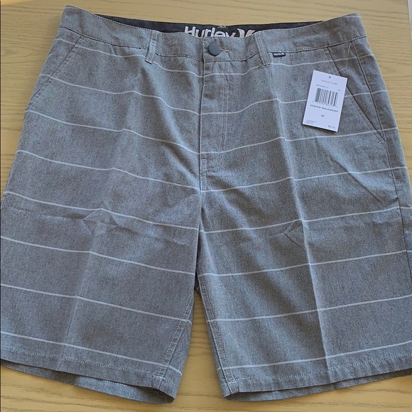 Hurley Other - Hurley heather grey striped Porter Shorts - 34